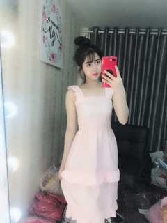 Đầm cánh tiên hai tầng