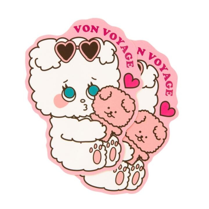 Set 2 Tấm Nhãn Dán ARTBOX Hàn Quốc Barbie Chon Không Thấm Nước Cho Hành Lý