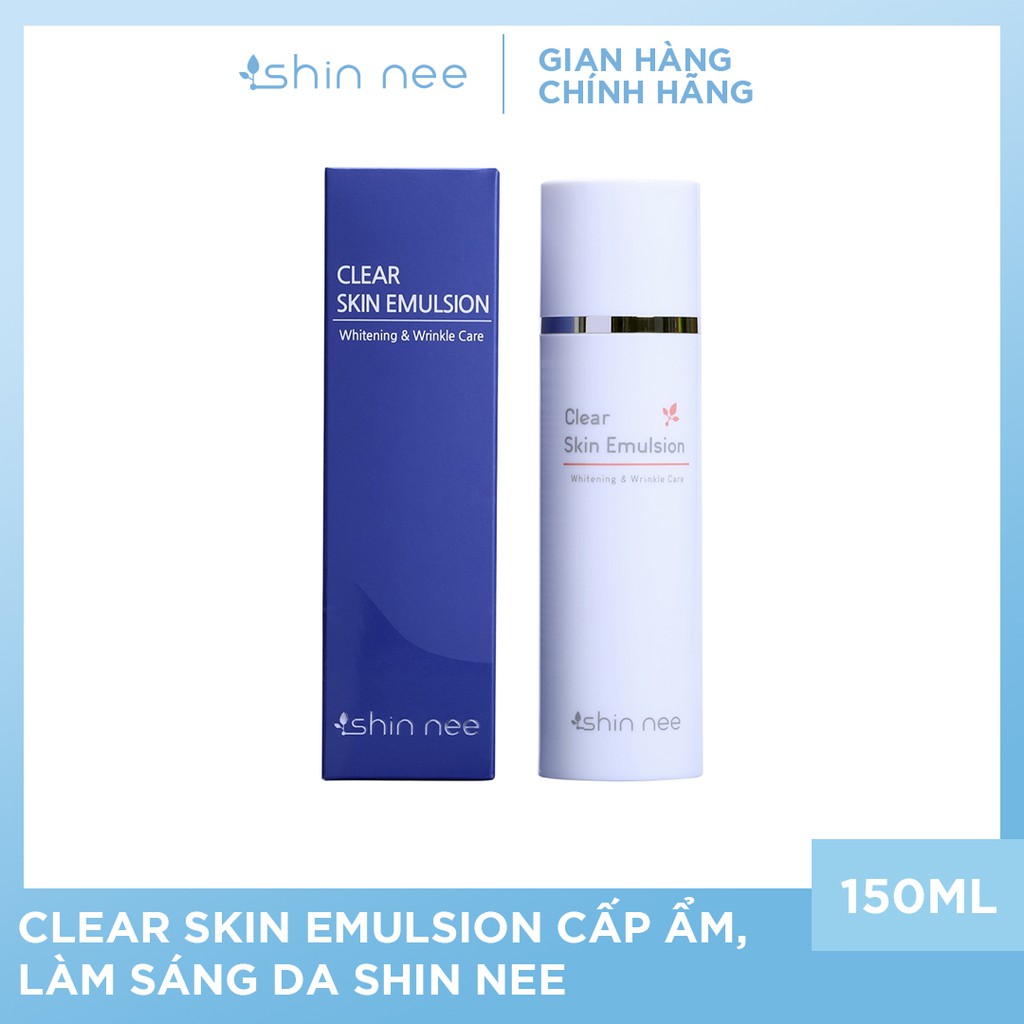 Clear Skin Emulsion cấp ẩm, làm sáng da Shin Nee 150ml