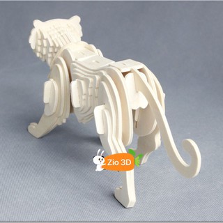 Đồ Chơi Lắp Ráp Gỗ 3D Mô Hình Con Hổ