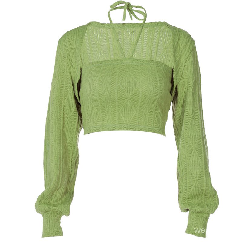 Áo kiểu tay dài cổ vuông thiết kế thanh lịch thời trang cho phái nữ