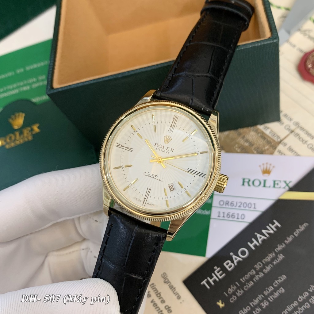 Đồng hồ nam Rolex mặt tròn classic dây da cao cấp bảo hành 12 tháng DH507 | BigBuy360 - bigbuy360.vn