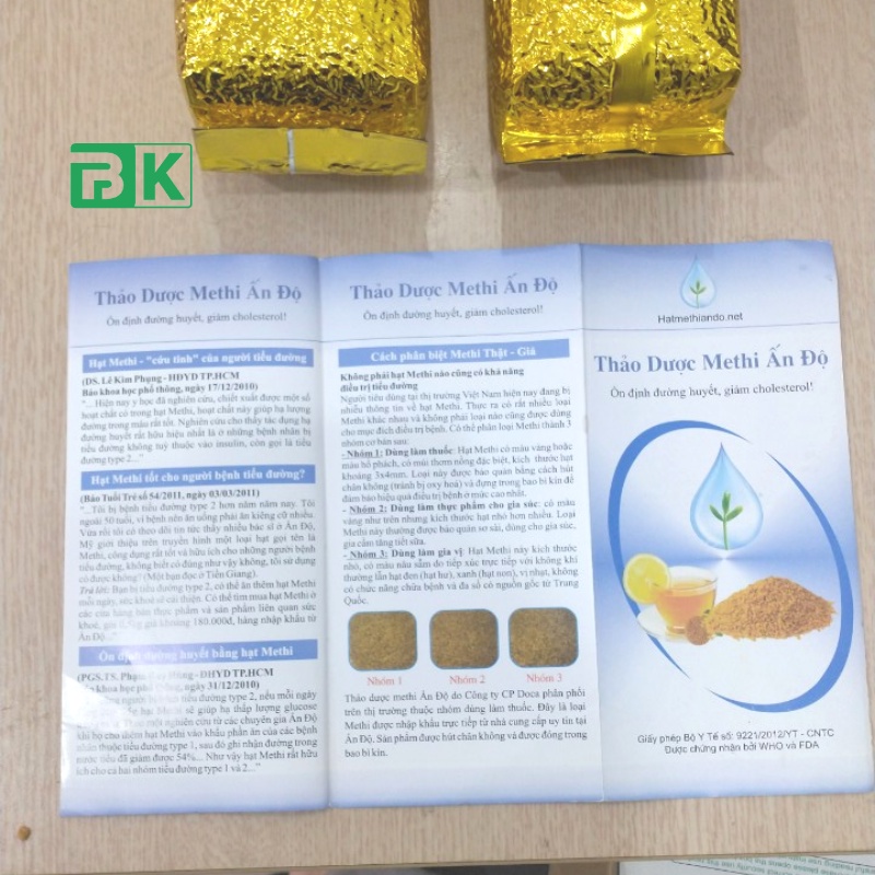 Hạt Methi Ấn Độ  - Nhập Khẩu Chính Hãng Ấn Độ - BKChinhHang