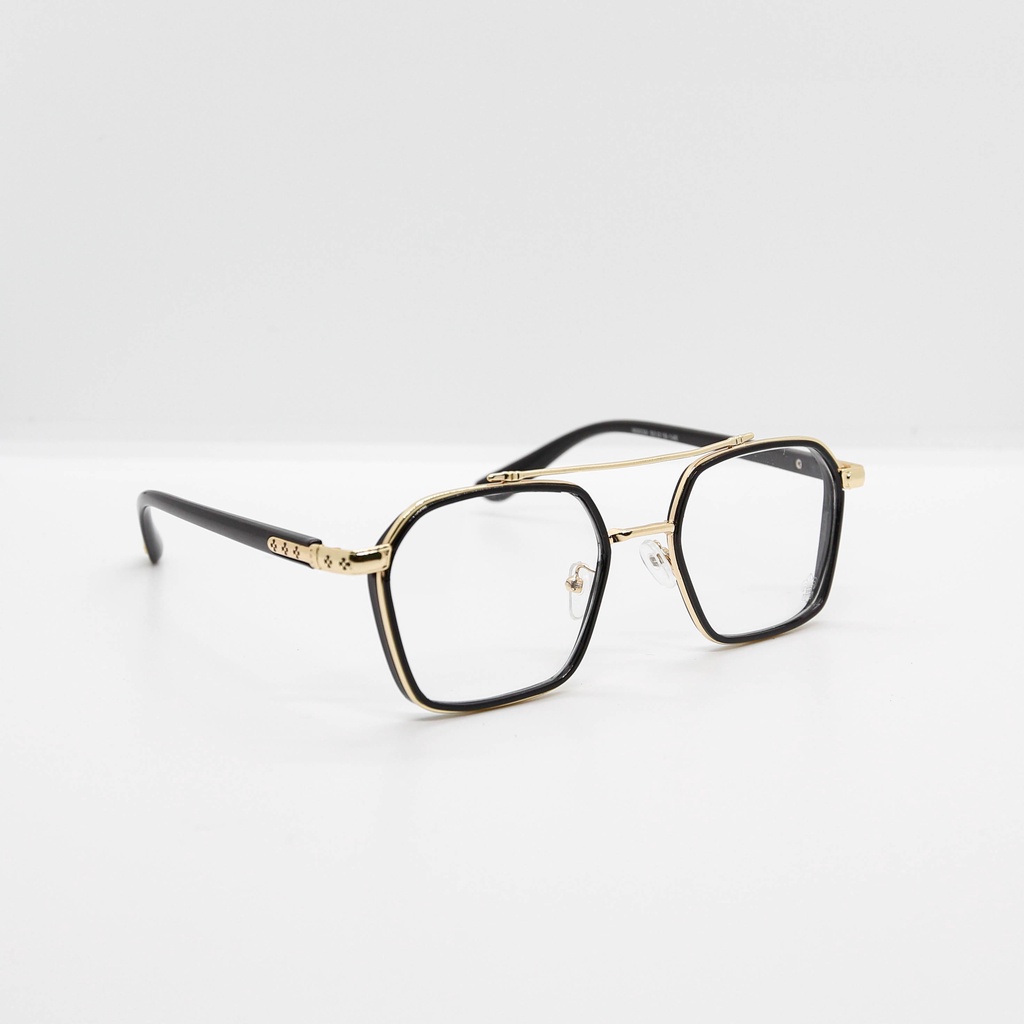 Gọng kính Chrome Hearts thời trang nam nữ mắt vuông to không độ tròng cao cấp