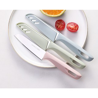 Dao gọt hoa quả có nắp an toàn, dao gọt trái cây chất liệu thép không gỉ