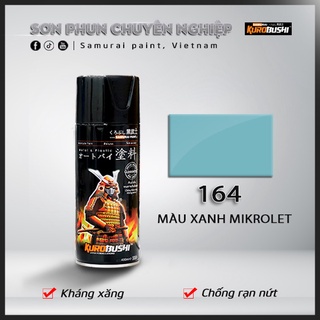 COMBO Sơn Samurai màu 164 gồm 4 chai đủ quy trình độ bền cao (Lót 2K04 – Nền 102 - Màu 164 - Bóng 2K01)