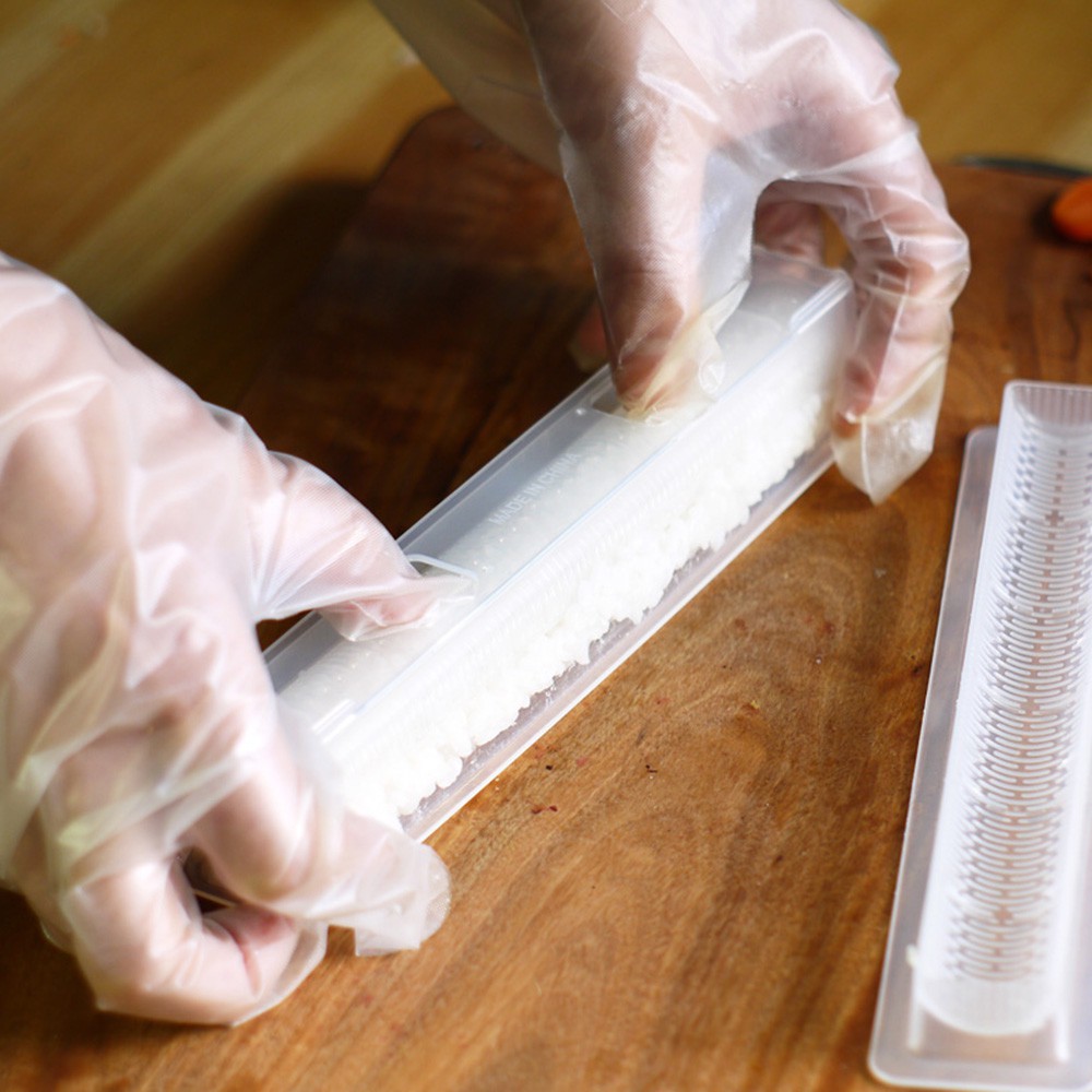 CONOPERY Bộ 3 khuôn dụng cụ làm cơm cuộn sushi chống dính