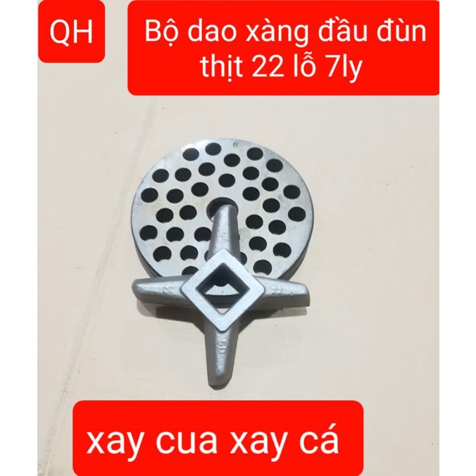 Bộ dao và xàng đầu đùn 22 - Phụ kiện máy đùn 22