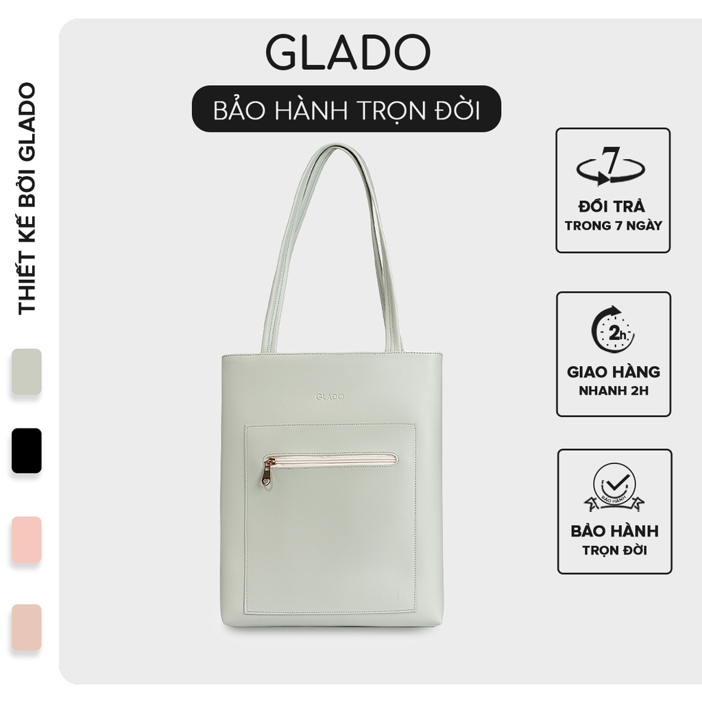 [Mã WABRTL3 -10% đơn 250K]Túi xách nữ thời trang Glado kiểu dáng basic nhiều màu _ TG001