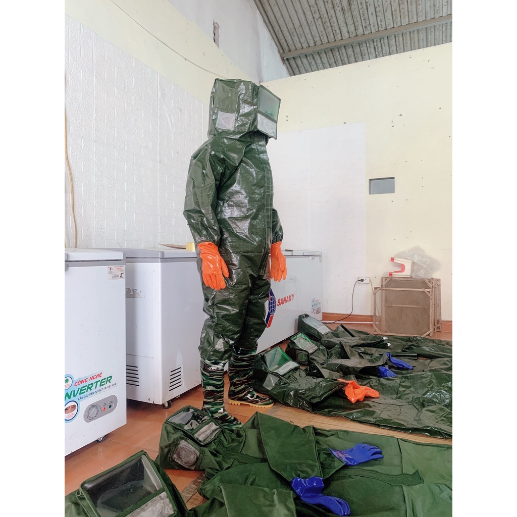 Áo bảo hộ bắt ong quạt 12v pin 32000mah