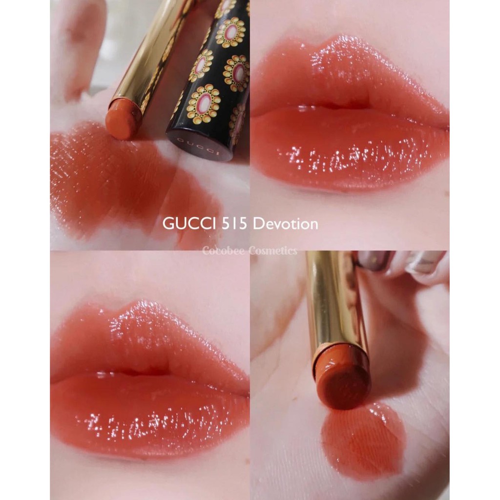 Son Gucci Rouge de Beauté Brillant Glow & Care Shine Lipstick 2021