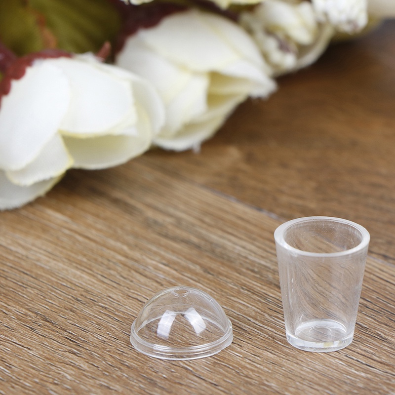 Set 2 ly trà sữa mini tỉ lệ 1: 12 dùng để trang trí nhà búp bê