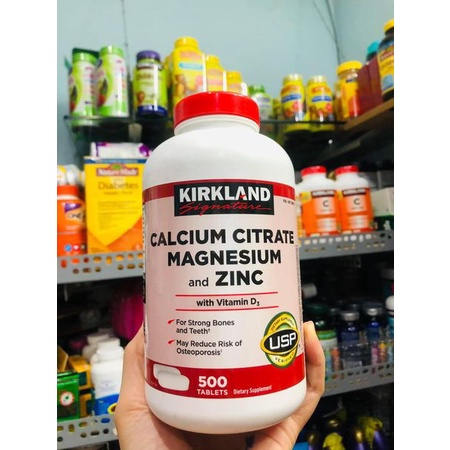 [HÀNG MỸ] Viên uống bổ sung Canxi Kirkland Calcium 600mg + Vitamin D3 (500 Viên)