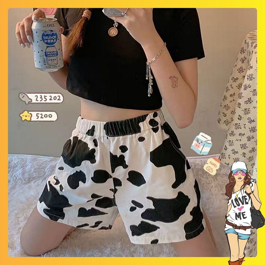 Quần Short Nữ ❤️Quần Đùi Bò Sữa ❤️Chất liệu bền đẹp-thoáng mát-dễ phối đồ, cực kỳ dễ thương và đáng yêu Mã DS01
