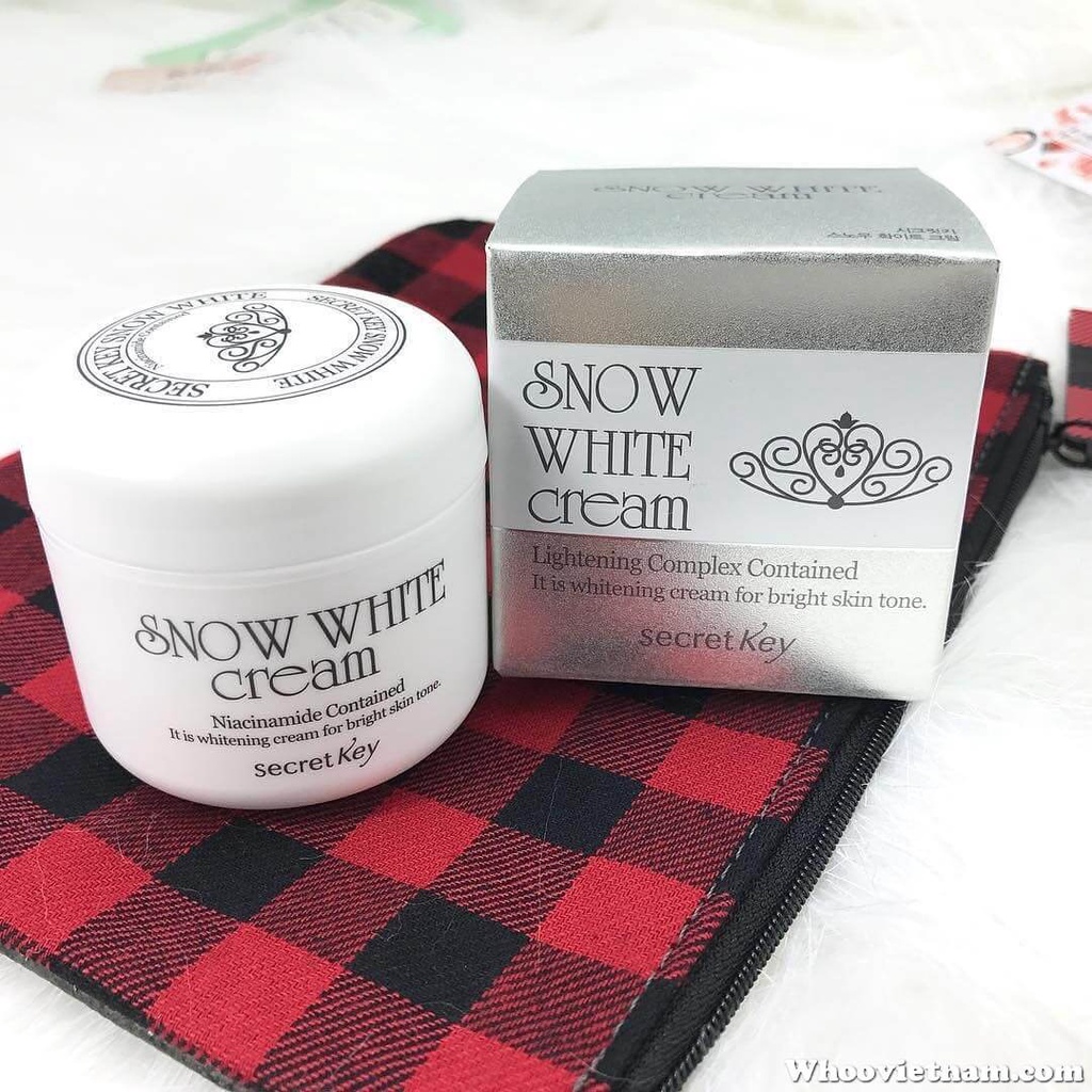 Bộ sản phẩm dưỡng trắng da toàn diện Secret Key (Snow White Cream 50g + Snow White Milky Pack 200g) - BX3816