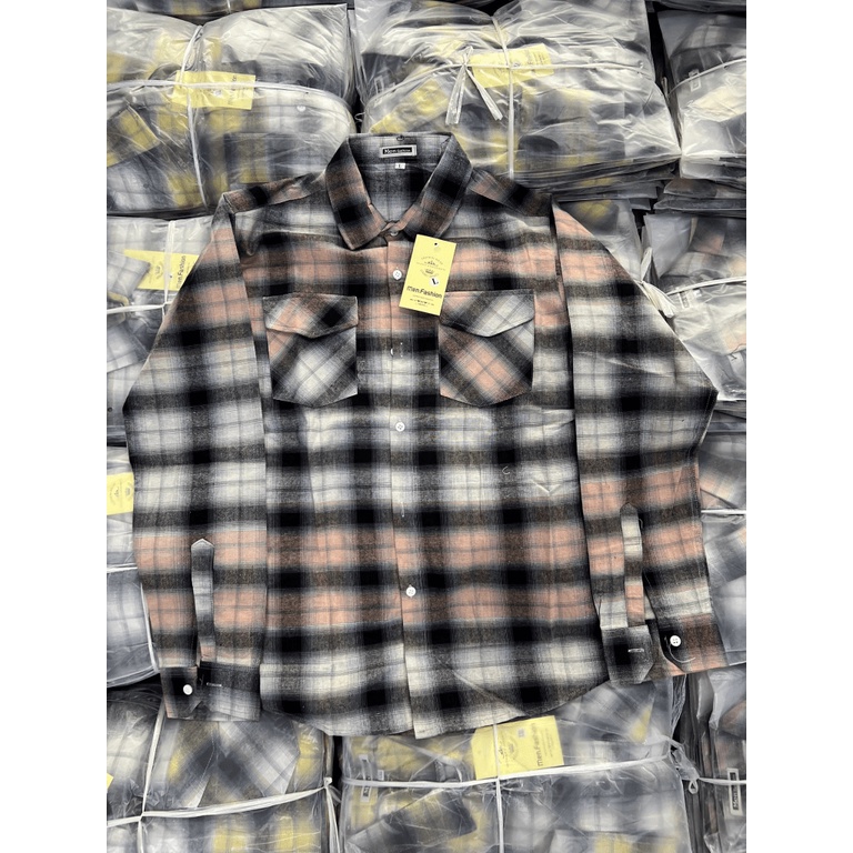 Mẫu Siêu Hot Áo Sơ MI Caro Nam Nắp Túi Trơn Vải Cotton Xịn 3 Màu Phối Cực Trendy Thời Thượng HK Cam Kết Y hình- HÌnh Sho