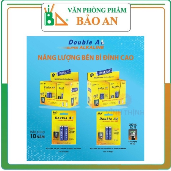 Pin kiềm Double A Super Alkaline. Pin AA , Pin AAA