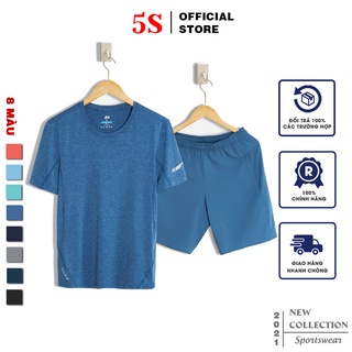 Bộ Thể Thao Nam 5S (8 màu), Chất Liệu Coolmax Siêu Mát, Dáng Thể Thao Trẻ Trung, Năng Động (BTSO21051)