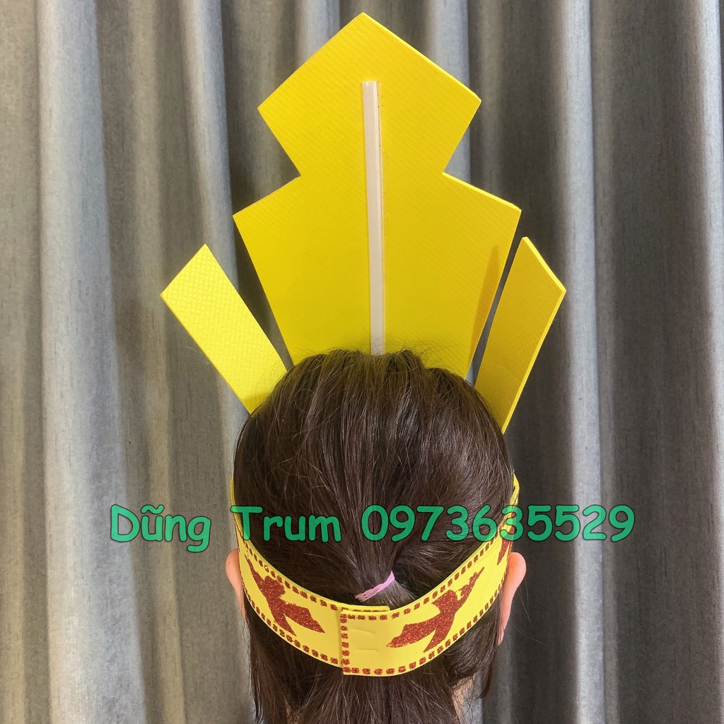 Mũ Âu Lạc hóa trang cùng trang phục Âu Lạc biểu diễn cực đẹp