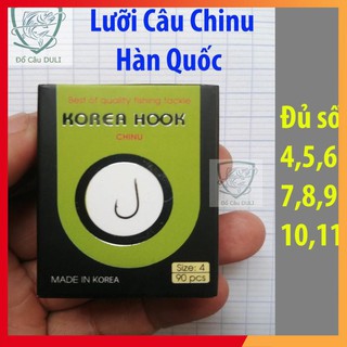 Lưỡi câu đơn Chinu Hook Hàn quốc siêu nhạy đủ size - docauduli