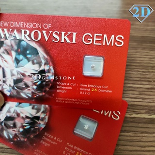 Kim Cương Đính Răng SWAROVSKI (Phiên bản đặc biệt) Trắng Tròn Đủ Size 2LY | 2.2LY | 2.5LY | 2.7LY | 3LY