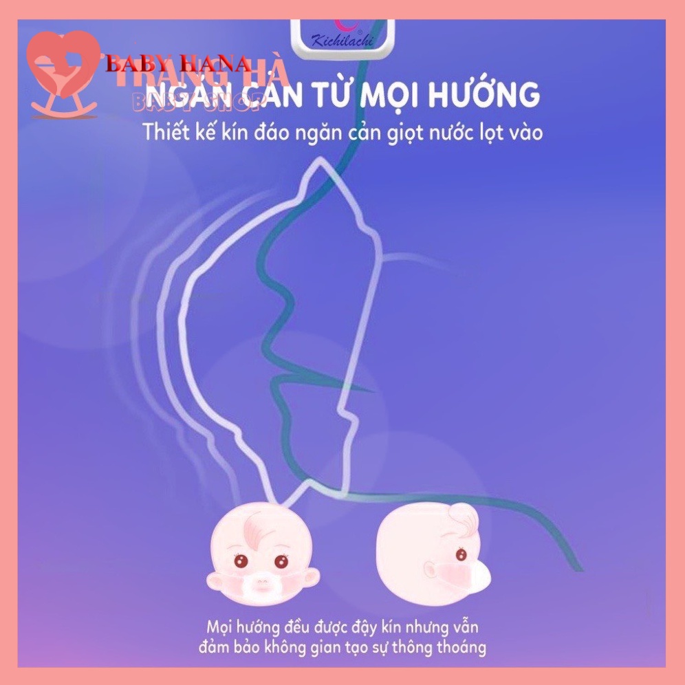 Khẩu Trang Gấu Kháng Khuẩn Cho Bé Kichilachi Set 3 Chiếc