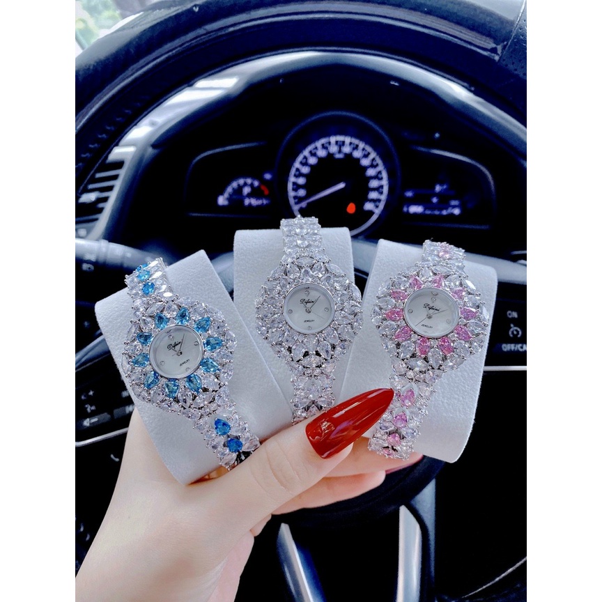 Đồng hồ đeo tay nữ chính hãng, đồng hồ nữ DIFEINI authentic đính kim cương swarovski full hộp sang chảnh, siêu cao cấp