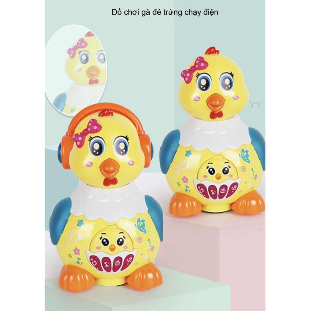 Mẹ Gà Vui Nhộn đẻ trứng vàng chạy pin - Mama Chicken Toys