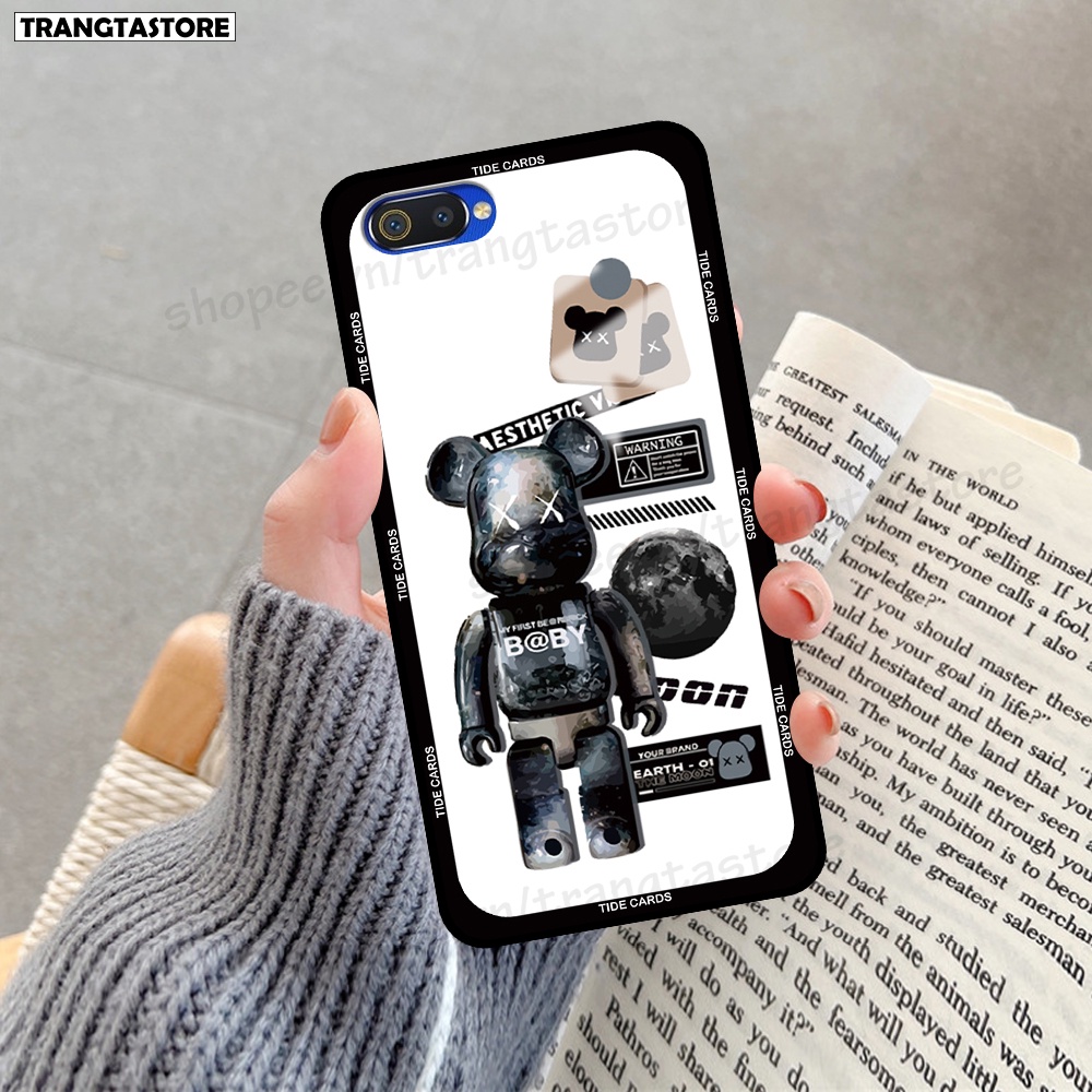 Ốp Realme C1 / C2 in hình gấu Bearbrick,Mountain,xanh,đen,đỏ giá rẻ
