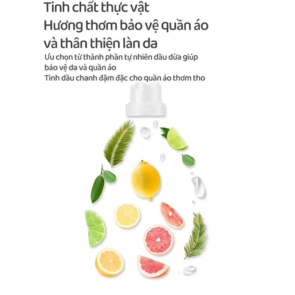 Nước xả giặt xà phòng ddung Hàn Quốc 2 in 1 2000ml, giặt siêu sạch, chuyên dùng cho mẹ và bé.
