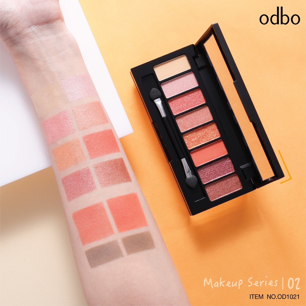 Odbo make Up Series OD1021  Set Phấn Mắt - Mày - Má Hồng Odbo Makeup Series OD1021