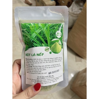 100gr Bột lá nếp lá dứa thơm cực mịn