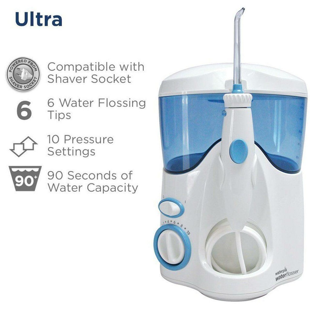 ✅ Máy tăm nước Waterpik Ultra WP- 100 | Hàng Mỹ dùng điệp áp 120V A/C