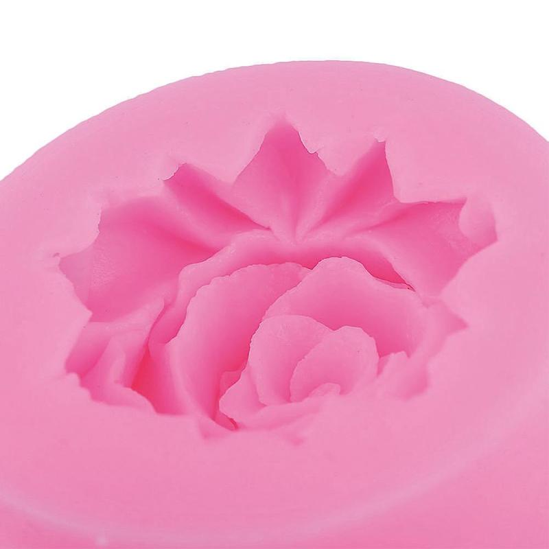 Khuôn Silicone Tạo Hình Làm Bánh Kẹo Hình Hoa Hồng 3D Diy