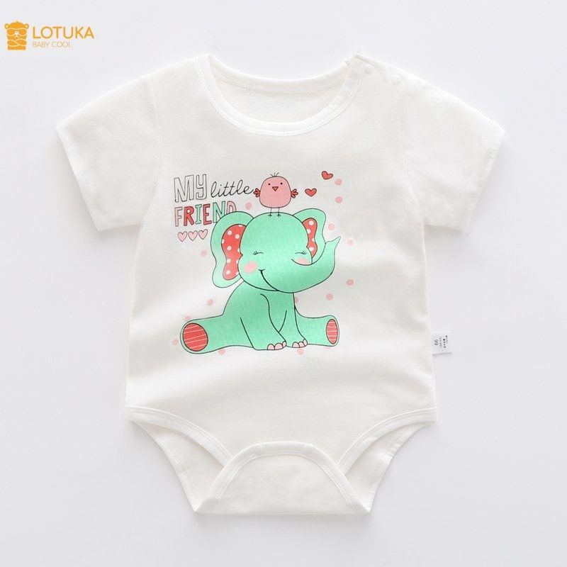 Body Chip Cộc Tay LOTUKA Cho Bé Trai Bé Gái Dễ Thương Vải Cotton Mềm Mịn Cho Bé 3-12kg