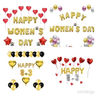 - Sét bóng Happy womens day trang trí ngày phụ nữ Việt Nam 20/10