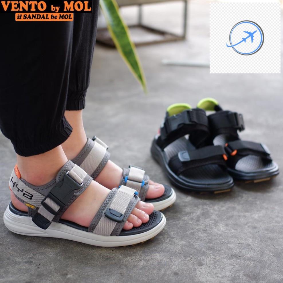 Giày sandal Vento nam nữ 2 quai ngang vải dù cho cặp đôi có quai hậu cố định mang đi học du lịch NB38B