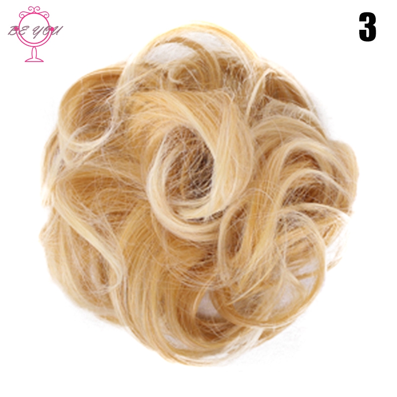 BY Easy to Wear Stylish Hair Scrunchies Naturally Messy Curly Bun Hair Extension