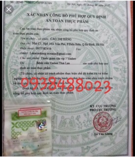 TPCN Giảm Cân Yanhee Vip7ss
