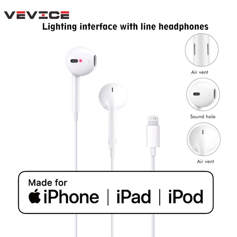 Tai nghe có dây kèm đầu chuyển đổi lightning kèm phụ kiện