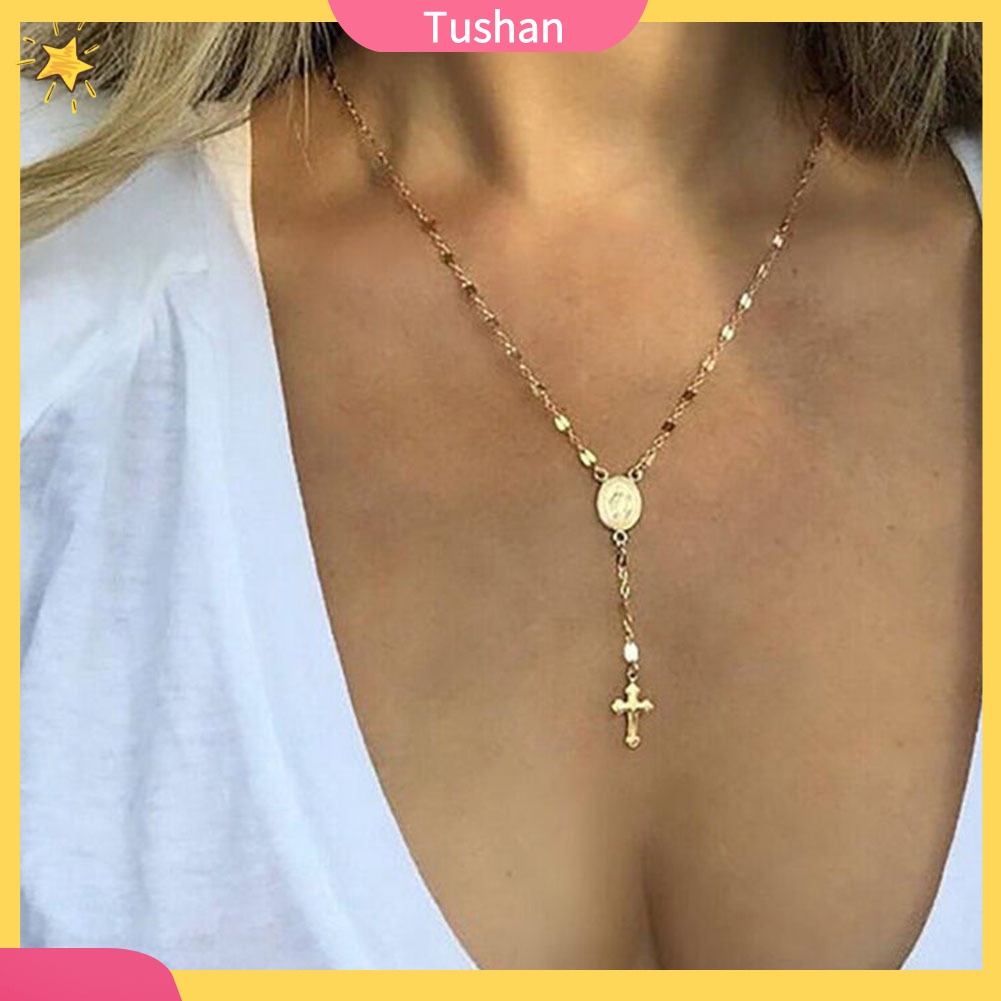 Dây chuyền đính mặt thánh giá độc đáo thời trang