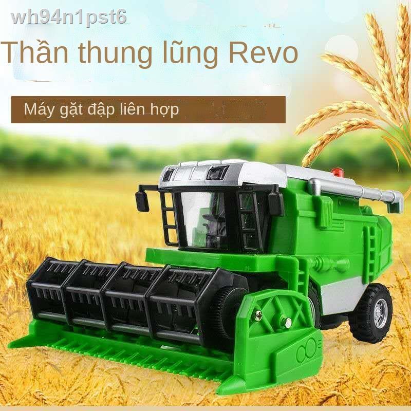 ✒ ┋ HOT- ﺴ▼✗Đồ chơi trẻ em mô phỏng đồ chơi mô phỏng máy gặt đập liên hợp mô hình nông dân nông dân kỹ thuật