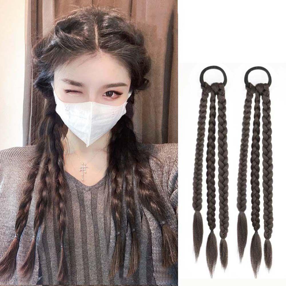 Tóc Giả Kiểu Thắt Bím Bằng Sợi Chịu Nhiệt Độ Cao Thời Trang Cho Nữ MXMUSTY