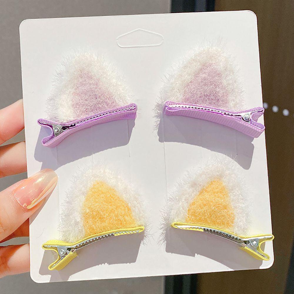 Kẹp Tóc Hình Tai Mèo Hoạt Hình Đơn Giản Ngọt Ngào Cho Nữ