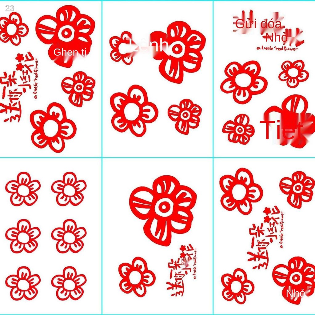 [Gửi cho bạn một bông hoa nhỏ màu đỏ] Đoàn phim là cùng phong cách Yiyang Qianxi Hình xăm đỏ chim Ngàn giấy Cran