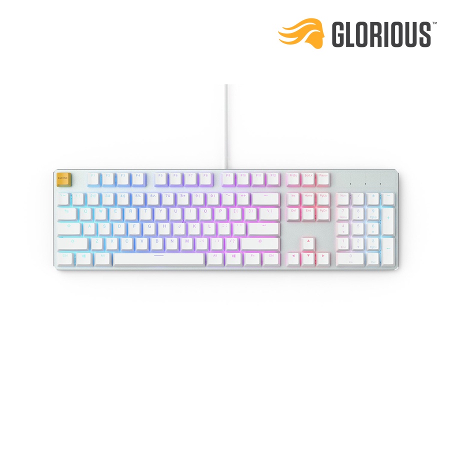 Bàn phím cơ Glorious GMMK RGB White Ice Fullsize  - Hàng chính hãng