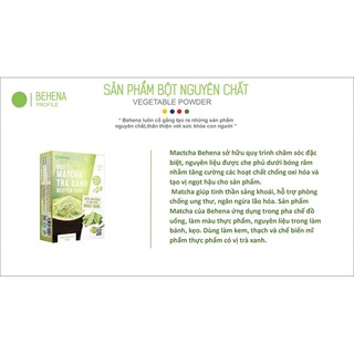 Bột trà xanh matcha Behena 50gr