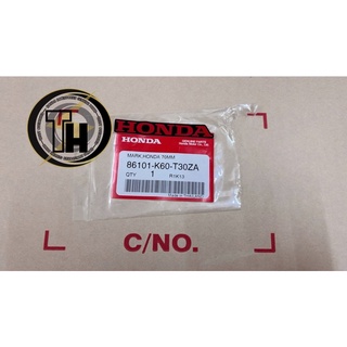 Tem honda 70mm nền đen chữ đỏ