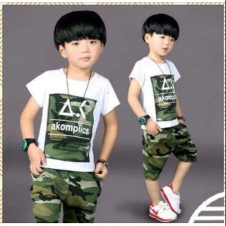 Bộ lính cotton bé trai