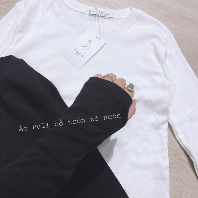 👉 Áo lệch Vai xỏ ngón Cotton Zip  📍